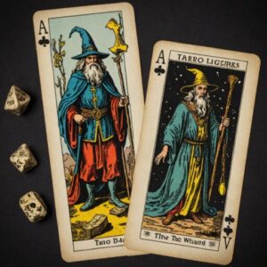 Combinação das cartas O Mago e O Enforcado na vida financeira