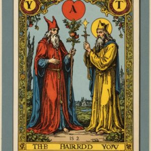 Combinação das cartas O Mago e O Enforcado no amor
