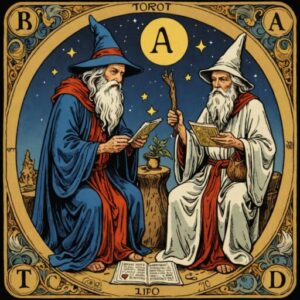 Combinação das cartas O Mago e O Eremita no trabalho