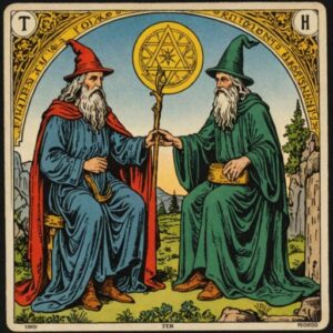 Combinação das cartas O Mago e O Hierofante em relacionamentos