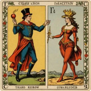 Combinação das cartas O Mago e O Louco no amor