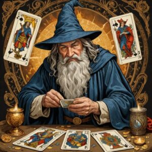 Combinação das cartas O Mago e O Louco no trabalho