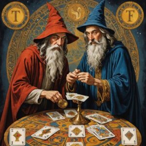 Combinação das cartas O Mago e Os Enamorados em momentos de transição