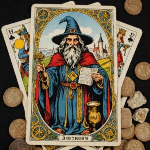 Combinação das cartas O Mago e Os Enamorados na vida financeira