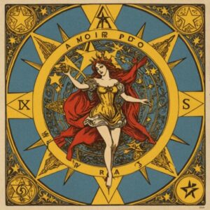 Combinação das cartas Os Enamorados e A Estrela no trabalho