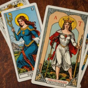 Combinação das cartas Os Enamorados e A Força em relacionamentos