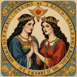 Combinação das cartas Os Enamorados e A Imperatriz no amor