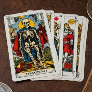 Combinação das cartas Os Enamorados e A Morte na vida financeira