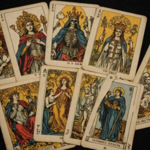 Combinação das cartas Os Enamorados e A Morte sobre decisões difíceis