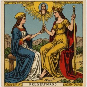 Combinação das cartas Os Enamorados e A Sacerdotisa em relacionamentos