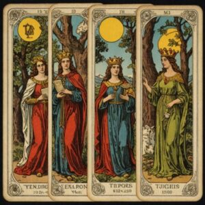 Combinação das cartas Os Enamorados e A Temperança sobre decisões difíceis