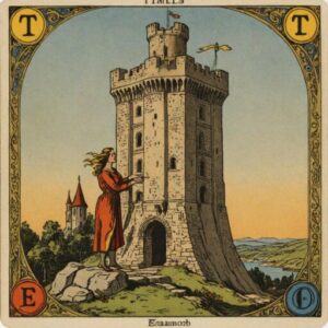 Combinação das cartas Os Enamorados e A Torre em momentos de transição