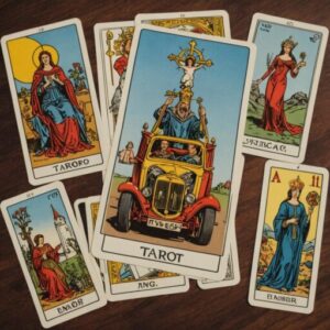 Combinação das cartas Os Enamorados e O Carro na vida espiritual