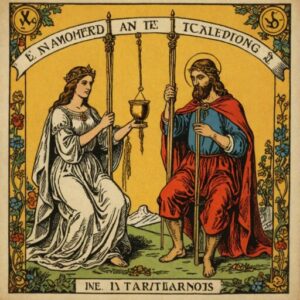 Combinação das cartas Os Enamorados e O Enforcado em relacionamentos