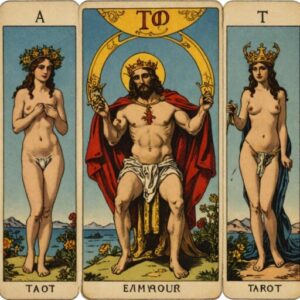 Combinação das cartas Os Enamorados e O Enforcado na vida espiritual