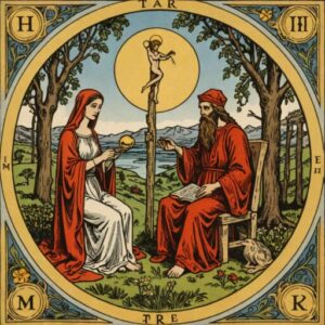 Combinação das cartas Os Enamorados e O Eremita na saúde