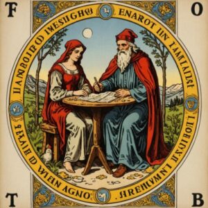 Combinação das cartas Os Enamorados e O Eremita no trabalho
