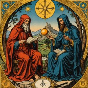Combinação das cartas Os Enamorados e O Eremita sobre decisões difíceis