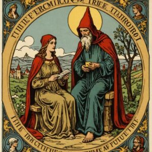 Combinação das cartas Os Enamorados e O Eremita sobre o futuro