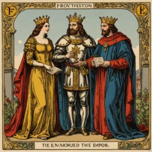 Combinação das cartas Os Enamorados e O Imperador como conselho do dia