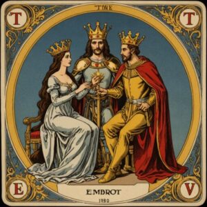 Combinação das cartas Os Enamorados e O Imperador no amor