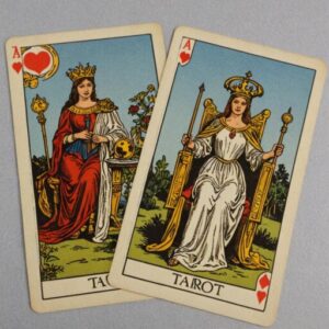 Combinação das cartas Os Enamorados e O Julgamento sobre o futuro