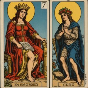 Combinação das cartas Os Enamorados e O Louco em relacionamentos