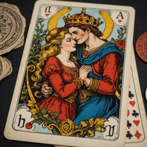 Combinação das cartas Os Enamorados e O Louco no amor
