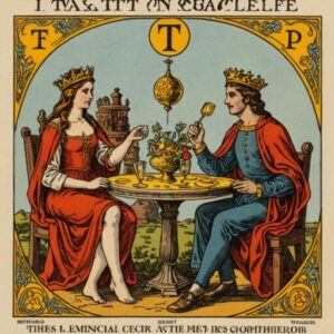 Combinação das cartas Os Enamorados e O Mundo na vida financeira