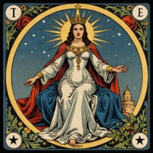 Combinação das cartas A Estrela e A Imperatriz como conselho do dia