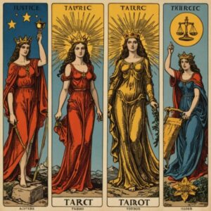 Combinação das cartas A Estrela e A Justiça em momentos de transição