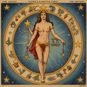 Combinação das cartas A Estrela e A Justiça na saúde
