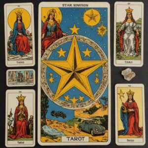 Combinação das cartas A Estrela e O Carro na vida espiritual