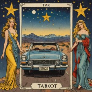 Combinação das cartas A Estrela e O Carro no amor