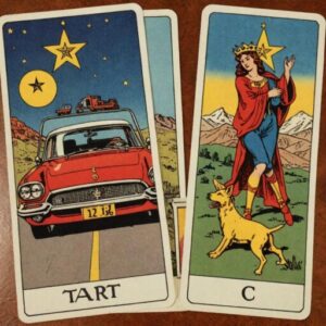 Combinação das cartas A Estrela e O Carro sobre decisões difíceis