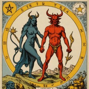 Combinação das cartas A Estrela e O Diabo como conselho do dia