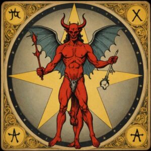 Combinação das cartas A Estrela e O Diabo na saúde
