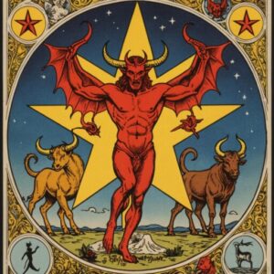 Combinação das cartas A Estrela e O Diabo na vida espiritual