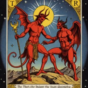 Combinação das cartas A Estrela e O Diabo no trabalho