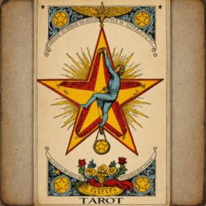 Combinação das cartas A Estrela e O Enforcado na vida financeira