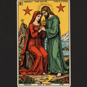 Combinação das cartas A Estrela e O Eremita no amor