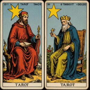 Combinação das cartas A Estrela e O Eremita sobre decisões difíceis
