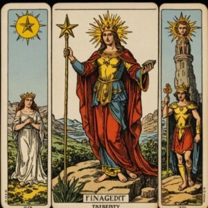 Combinação das cartas A Estrela e O Julgamento na vida financeira