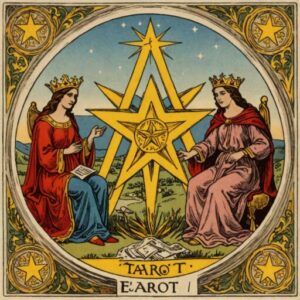 Combinação das cartas A Estrela e Os Enamorados como conselho do dia