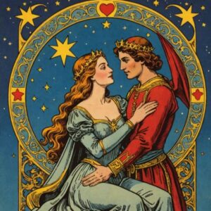 Combinação das cartas A Estrela e Os Enamorados no amor
