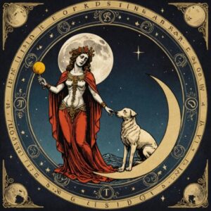 Combinação das cartas A Lua e A Morte como conselho do dia