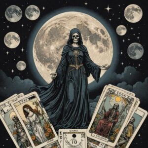 Combinação das cartas A Lua e A Morte sobre o futuro