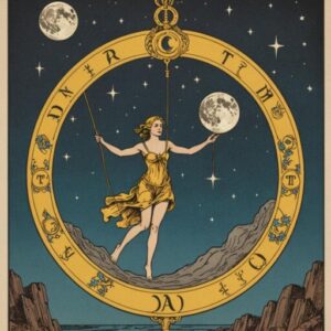 Combinação das cartas A Lua e O Enforcado na vida espiritual