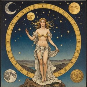 Combinação das cartas A Lua e O Julgamento na vida espiritual