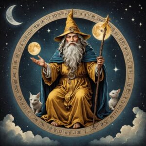 Combinação das cartas A Lua e O Mago como conselho do dia
